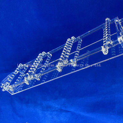 کیفیت  High Purity Fused Silica Quartz Boat High Temperature Resistant Quartz Boat for Tube Furnace Laboratory Sintering کارخانه