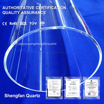 کیفیت  High Temperature Heat Resistive Uv Quartz Tube Glass Sleeves Quartz Tubing For Furnace کارخانه