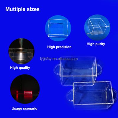 کیفیت  Customized high-temperature resistant quartz tanks quartz containers of test samples کارخانه