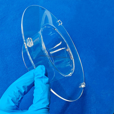 کیفیت  Corrosion Resistance High Temperature Resistant Transparent Quartz Tube Flange Connected Quartz Glass Tube کارخانه