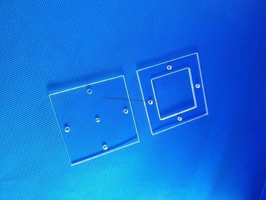 کیفیت  Customized Quartz Glass Plate Quartz Glass Sheet for Fixing Test Tube Standard-Sized Holes Processing Plate کارخانه