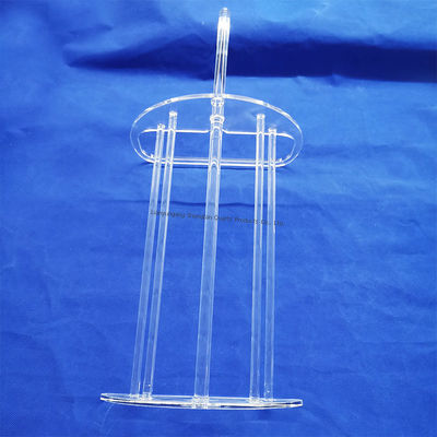 حامل ویفر شیاردار قایق شیشه ای کوارتز