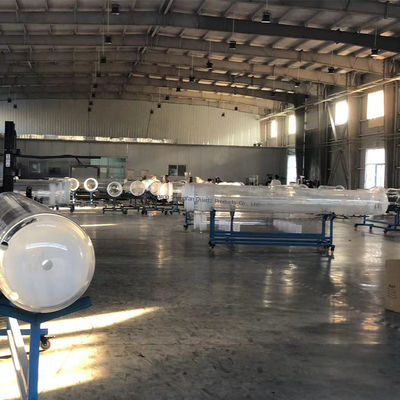 لوله شیشه‌ای کوارتز مقاوم در برابر دمای بالا و خوردگی با قطر بزرگ برای کاربردهای فتوولتائیک