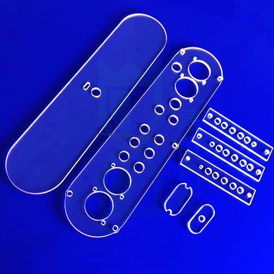 صفحه شیشه ای کوارتز با طهارت بالا با تحمل ± 0.02mm