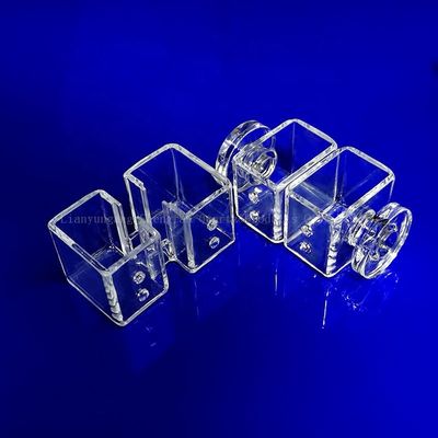 صفحه شیشه ای کوارتز مقاوم به خوردگی با نفوذ بالا برای استفاده در آزمایشگاه با دمای بالا