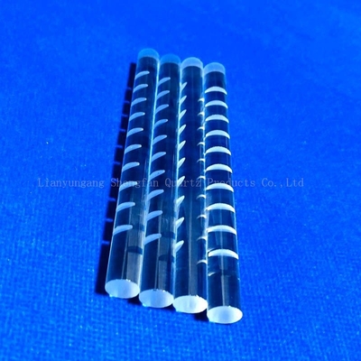 سیلندر نوری فرز میله شیشه ای کوارتز فینیش CNC Clear Fused برای نیمه هادی خورشیدی