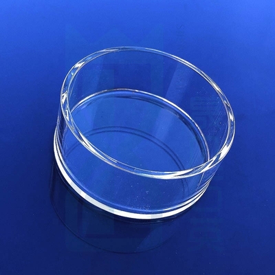 کارخانه سفارشی آزمایشگاه دور شفاف مقاوم در خوردگی کوارتز شیشه ای ظرف پتری