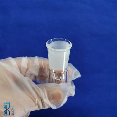 لوله شیشه ای کوارتز شفاف مقاومت گرما پیچ رشته کلاه آزمایشگاهی نورپردازی نوری