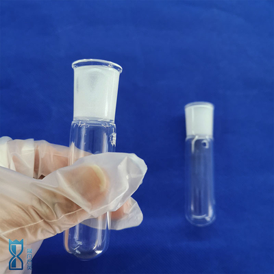 لوله شیشه ای کوارتز شفاف مقاومت گرما پیچ رشته کلاه آزمایشگاهی نورپردازی نوری