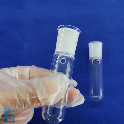 لوله شیشه ای کوارتز شفاف مقاومت گرما پیچ رشته کلاه آزمایشگاهی نورپردازی نوری