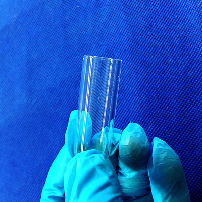 عمده فروشی مقاومت در برابر دمای بالا لوله تست شیشه ای کوارتز سفارشی یک پای بسته گرد یا پایین صاف