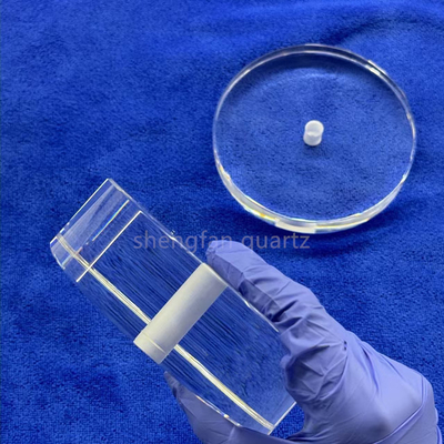 سفارشی سازی صفحه شیشه ای سیلیکوی شفاف ذوب شده UV صفحه شیشه ای کوارتز برای لامپ لود UVC