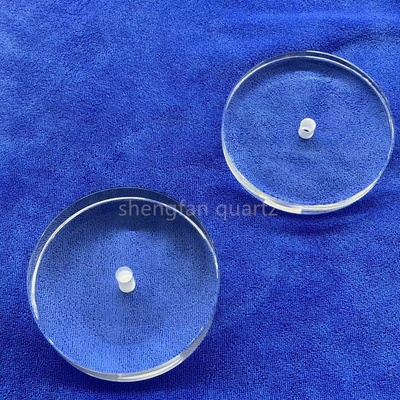 سفارشی سازی صفحه شیشه ای سیلیکوی شفاف ذوب شده UV صفحه شیشه ای کوارتز برای لامپ لود UVC