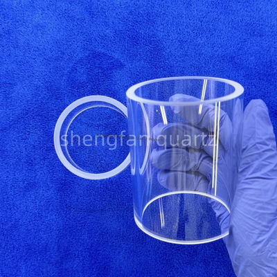 SiO2 با خلوص بالا 99.99٪ لوله شیشه ای کوارتز با 1180 ° C نقطه جوش و 1100 ° C نقطه کشش برای استفاده صنعتی