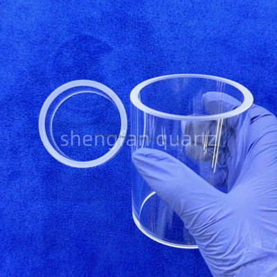 لوله شیشه ای کوارتز ذوب شده با خلوص بالا SIO2 99.99٪ با مقاومت گرما تا 1200 ° C