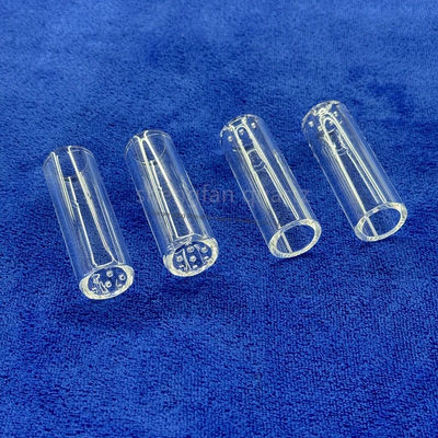 SiO2 با خلوص بالا 99.99٪ لوله شیشه ای کوارتز با 1180 ° C نقطه جوش و 1100 ° C نقطه کشش برای استفاده صنعتی