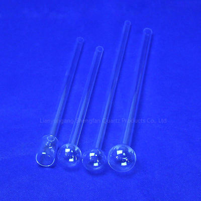 فابریکه ابزار کوارتز سفارشی آزمایشگاه لوله شیشه ای کوارتز مقاوم در برابر دمای بالا