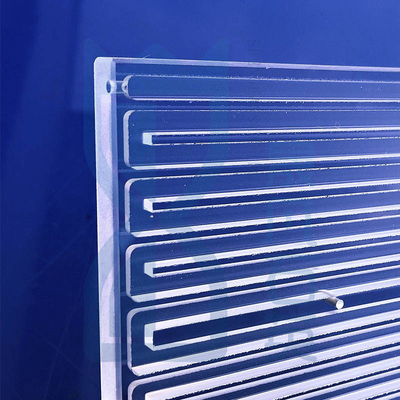 CNC Finishing Custom High Temperature Quartz Slotted Polishing Scrub Sheet با استفاده از دستگاه های فرآوری شده
