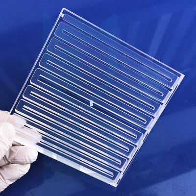 CNC Finishing Custom High Temperature Quartz Slotted Polishing Scrub Sheet با استفاده از دستگاه های فرآوری شده