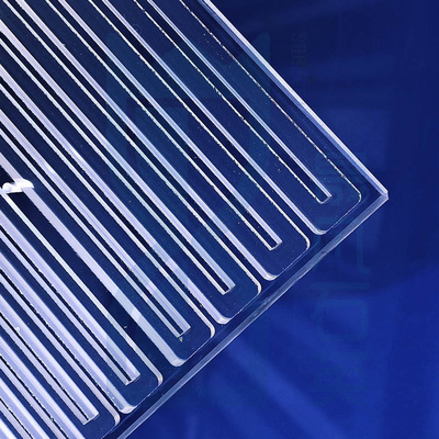 CNC Finishing Custom High Temperature Quartz Slotted Polishing Scrub Sheet با استفاده از دستگاه های فرآوری شده