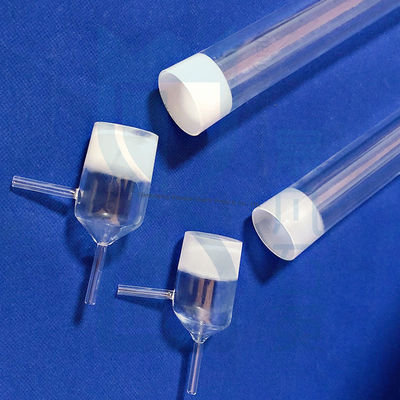 از بطری شیشه ای سیلیکوی کوارتز ذوب شده سفارشی با مفصل 29/32 24/29 پشتیبانی کنید