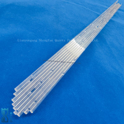 لوله شیشه ای کوارتز مقاوم در دمای بالا با 99.99٪ SiO2 و دمای کار 1100 ° C