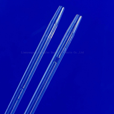 فابریکه سفارشی مقاومت در برابر دماهای بالا 1mm-10mm قطر کوچک لوله شیشه ای کوارتز