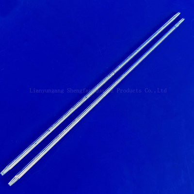 فابریکه سفارشی مقاومت در برابر دماهای بالا 1mm-10mm قطر کوچک لوله شیشه ای کوارتز