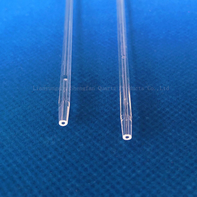 فابریکه سفارشی مقاومت در برابر دماهای بالا 1mm-10mm قطر کوچک لوله شیشه ای کوارتز
