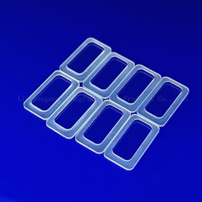 انتقال بالا دیسک کوارتز ذوب شده سفارشی صاف Square Step Quartz Plate برای نیمه هادی