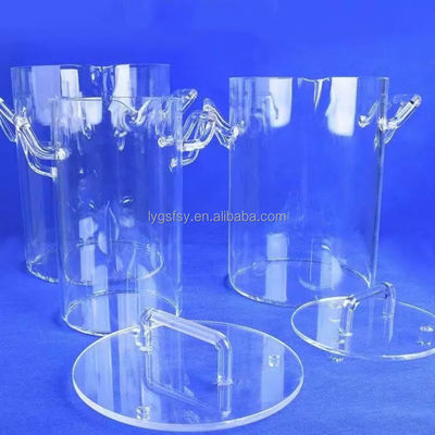 فابریک ساخته شده مقاوم در برابر دمای بالا و مقاوم در برابر خوردگی شیشه ای کوارتز شفاف