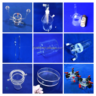 پردازش سفارشی راکتور لوله شیشه ای کوارتز UV