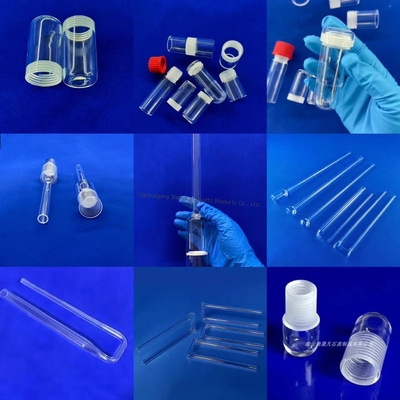پردازش سفارشی راکتور لوله شیشه ای کوارتز UV