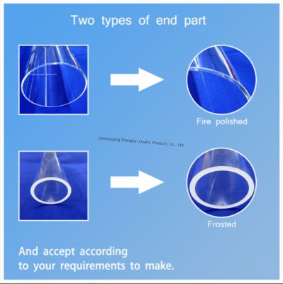 لوله شیشه ای کوارتز فیوز سیلیک صاف با عایق برق عالی بدون حباب هوا برای کاربردهای هوافضا
