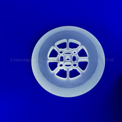 کارخانه ساخته شده مقاوم در برابر دمای بالا مقاوم در برابر خوردگی شفاف شفاف شیشه کوارتز قطعات شکل ویژه برای پشتیبانی نمونه