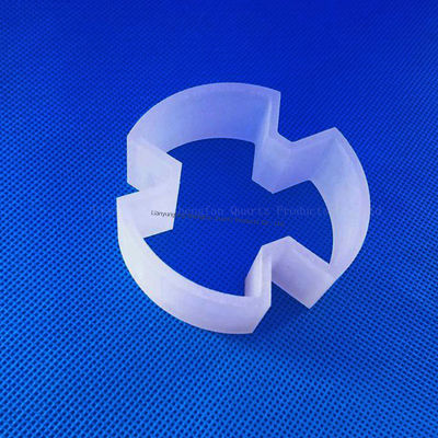 کارخانه ساخته شده مقاوم در برابر دمای بالا مقاوم در برابر خوردگی شفاف شفاف شیشه کوارتز قطعات شکل ویژه برای پشتیبانی نمونه