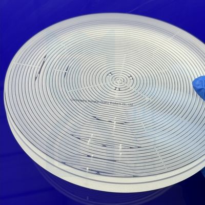 خالصیت بالا SIO2 99.99٪ مقاومت در برابر دمای بالا 1100°C صفحه شیشه ای کوارتز