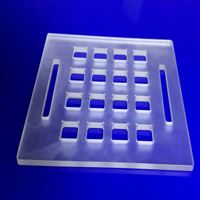 خالصیت بالا SIO2 99.99٪ مقاومت در برابر دمای بالا 1100°C صفحه شیشه ای کوارتز