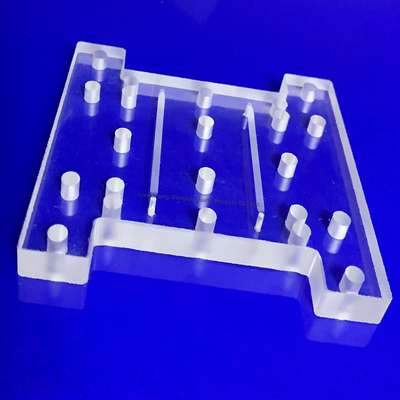 صفحه شیشه کوارتز با دمای بالا و سفارشی CNC برای دستگاه پخت