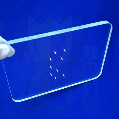 صفحه شیشه کوارتز با دمای بالا و سفارشی CNC برای دستگاه پخت