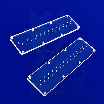 برگه‌های کوارتز سفارشی با برش لیزری و شفافیت بالا JGS1 JGS2 JGS3 برای تصفیه‌کننده‌های UV LED