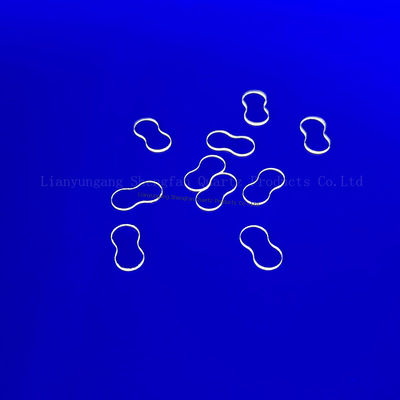 لیزر برش کوچک ابعاد ماوراء بنفش شفاف فوز شده لیوان شیشه ای کوارتز برای پنجره اتاق