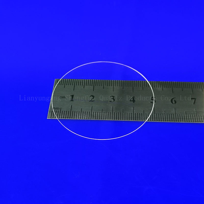 دیسک کوارتز ذوب شده سفارشی صفحه شیشه ای کوارتز 92٪ انتقال نور 2.2g / cm3 تراکم