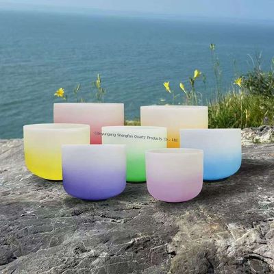 کاسه کریستالی درمان صوتی یوگا مدیتیشن کاسه آواز خواندن، افزودنی عالی برای تمرین