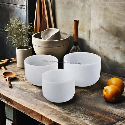 Quartz Crystal Singing Bowls Products For Meditation Sound Healing Quartz Crystal 432HZ Set