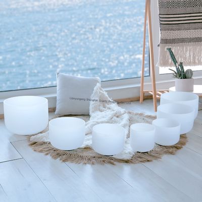 کاسه کریستالی درمان صوتی یوگا مدیتیشن کاسه آواز خواندن، افزودنی عالی برای تمرین