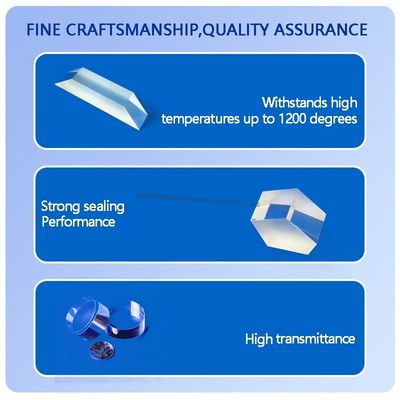 سفارشی‌سازی صفحه شیشه کوارتز ذوب شده نوری شفاف
