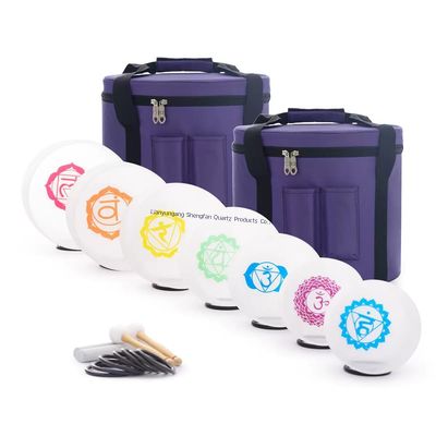 Versatile Crystal Singing Bowl Set for Meditation Healing Sound Therapy and Spiritual Healing Sessions in Wellness Centers