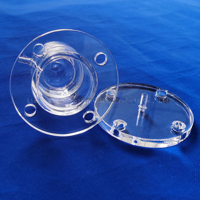 لوله شیشه ای کوارتز مهر شده سفارشی با ضخامت 1-100 میلی متر و نقطه ذوب 1732 درجه سانتیگراد