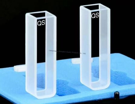 High-temperature and Corrosion Resistant Quartz Glass Colorimeter Cuvette with 3.5ml Capacity
